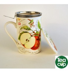 Taza de te con tapa apple