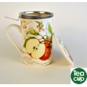 Taza de te con tapa apple